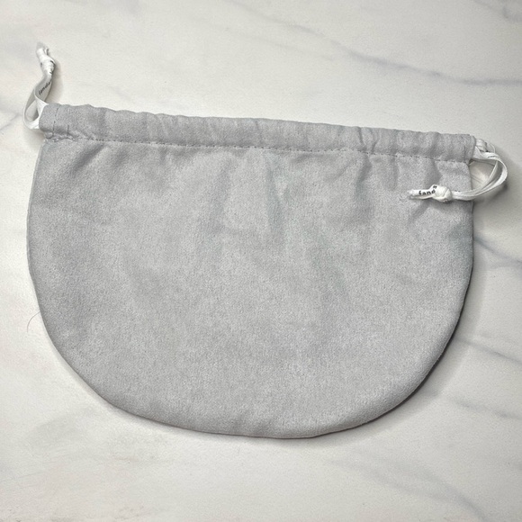 Anthropology grey suede drawstring bag NWOT - Picture 3 of 6